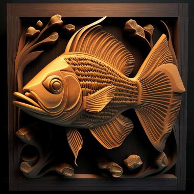 3D model Pecoltii fish (STL)